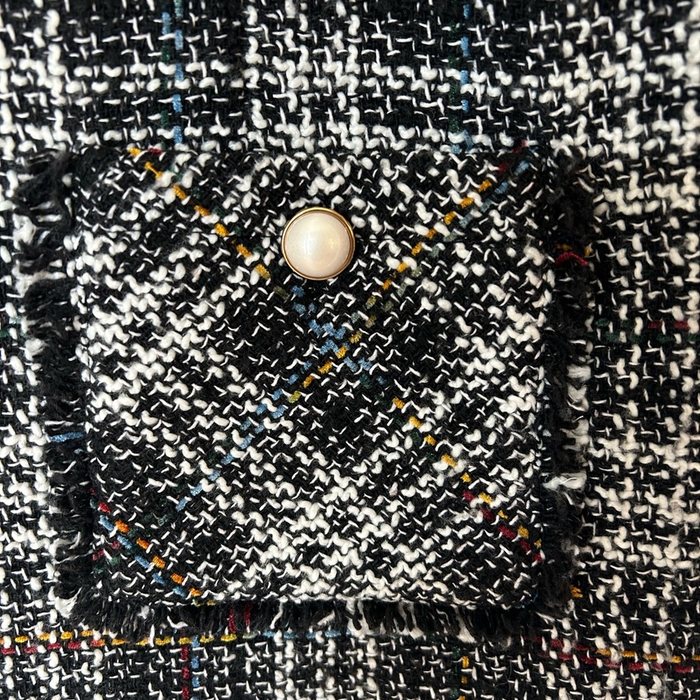 Karl Lagerfeld Black and White Tweed dress - Picture 2 of 8
